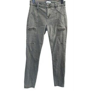 PISTOLA Revolve Womens Olive Zipper Pocket Hunter Cargo Jeans In Eden Size 26